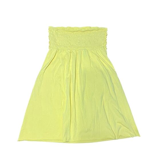 Y2K Xhilaration Yellow Ruffle Baby Doll Mini Dress Size Medium - Picture 2 of 3